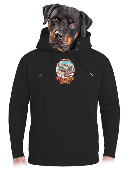 Hovädá na vode unisex mikina premium Dark Black