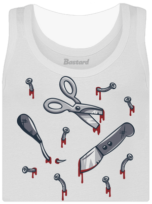 Halloween náradie dámske tielko klasické White