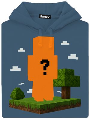 Minecraft z vlastnej fotky dámska mikina klokanka Denim