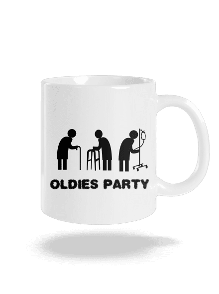 Oldies party klasický hrnček White