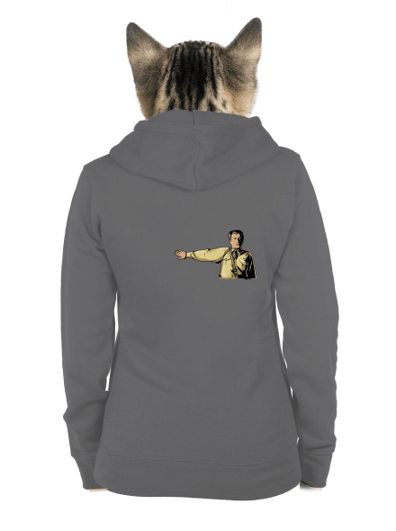 Volám sa dámska mikina na zips Steel Gray