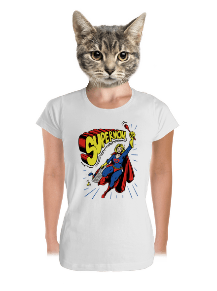 Supermom dámske tričko prémium White