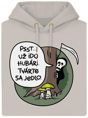 Muchotrávky zelené unisex mikina premium Pastel Macchiato