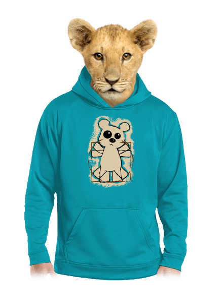 Da Vinci Teddy detská mikina klokanka Hawaiian Blue