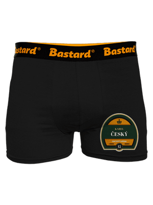 Pivná etiketa boxerky Black