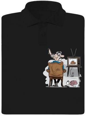 TV News pánska polokošeľa Black