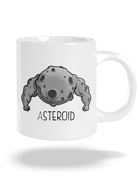 Asteroid veľký hrnček White