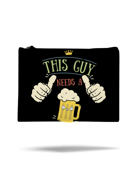 This guy needs a beer taštička Black