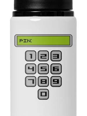 PIN flaša na vodu White