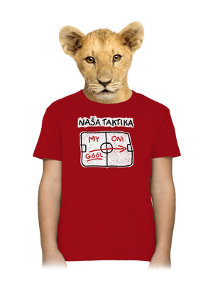 Naša taktika detské tričko Red