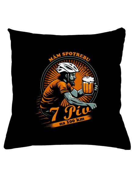 Spotreba 7 na 100 vankúš Black