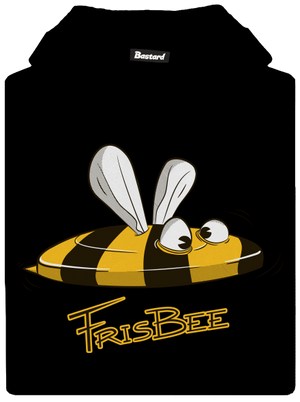 Frisbee detská mikina klokanka Black