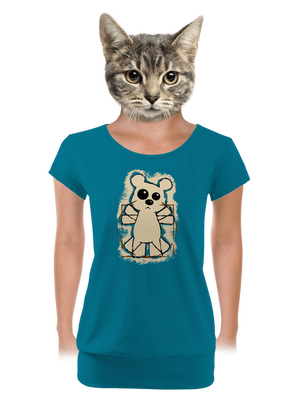 dámske tričko s lemom