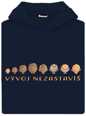 Vývoj nezastavíš pánska mikina klokanka Navy
