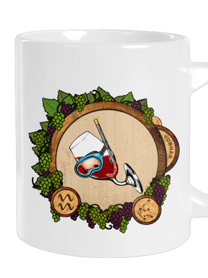 Vínny horoskop: Vodnár veľký hrnček White