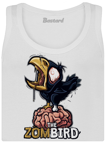 Zombird dámske tielko klasické White