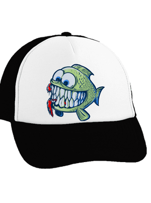 Hladná rybka šiltovka truckerka Black cap