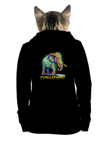 Pixelephant dámska mikina na zips Black