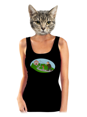 Naspäť do školy dámske tielko klasické Black