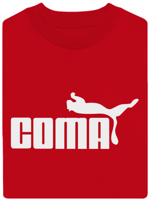 Coma unisex mikina bez kapucne Red