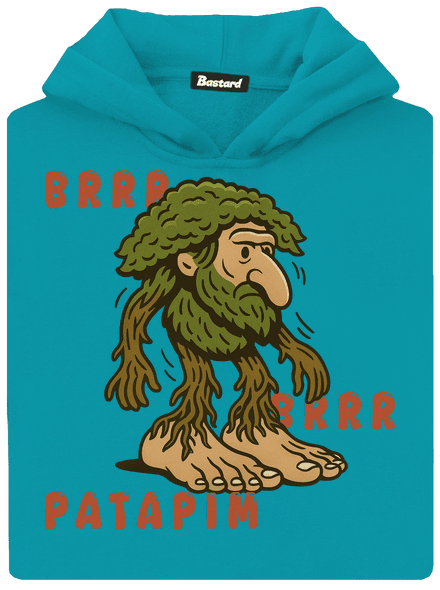 Brrr Brrr Patapim – Italian Brainrot detská mikina klokanka Hawaiian Blue