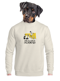 unisex mikina bez kapucne