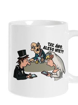 Svadobný obrad klasický hrnček White