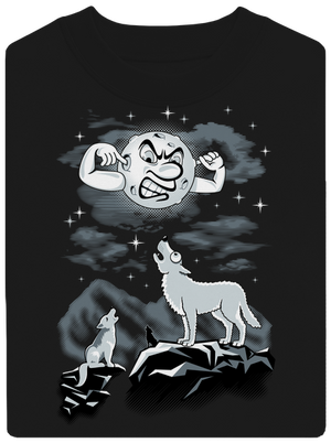 Vlčia ária unisex mikina bez kapucne Black