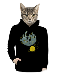 dámska mikina klokanka