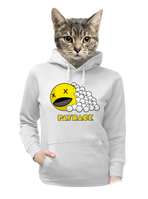 Payback dámska mikina klokanka White