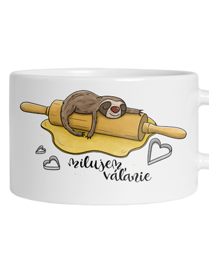 Milujem váľanie hrnček makronka White