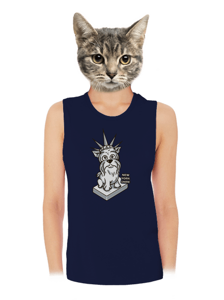 New Yorkshire dámske tielko voľné Navy