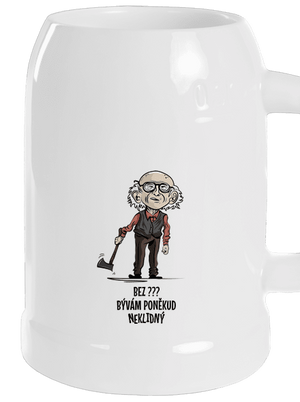 Neklidný - vlastný text polliter White