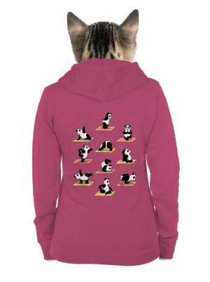 Pandia jóga dámska mikina na zips Magenta