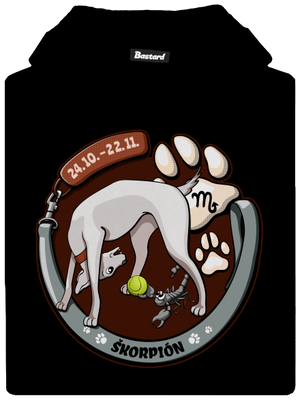 Psí horoskop: Škorpión detská mikina klokanka Black