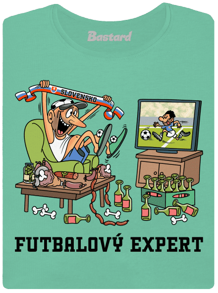 Futbalový expert dámske tričko prémium Mint Mal