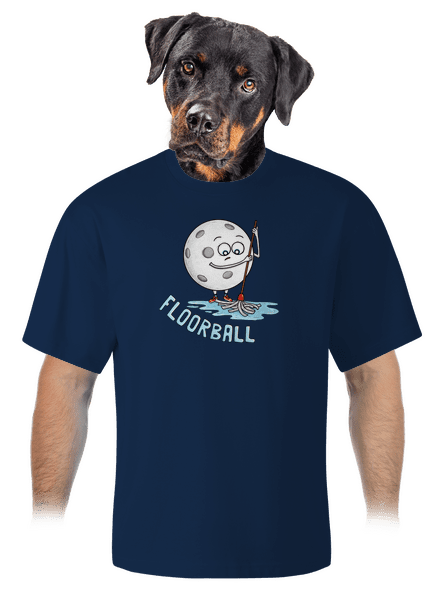 Floorball unisex tričko oversized Midnight Blue