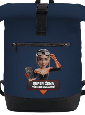 Super mama batoh French Navy