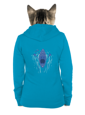 Ahhhh! dámska mikina na zips Blue Atol