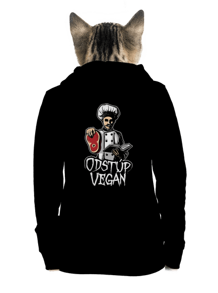 Odstup vegane dámska mikina na zips Black