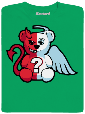 Anjel vs. diabol detské tričko Kelly Green