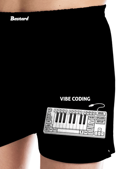 Vibe coding pánske trenky Black