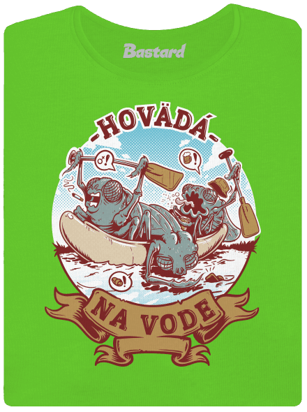 Hovädá na vode dámske tričko Apple Green