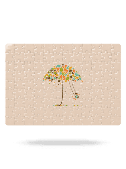 Radosť z jesene puzzle White