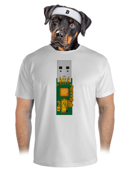 USB city pánske športové tričko White