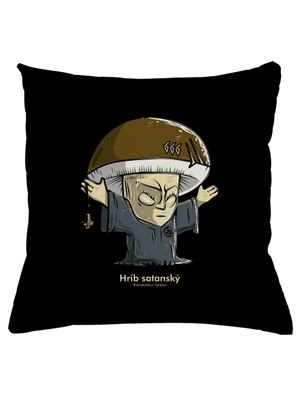 Hríb satanský vankúš Black