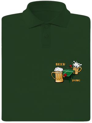 Beer pong pánska polokošeľa Bottle Green Mal