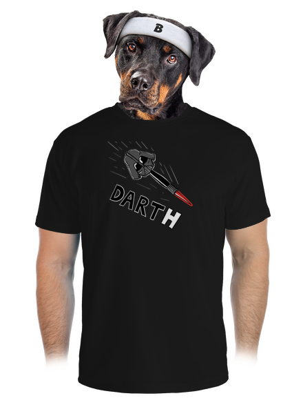 Dart(h) pánske športové tričko Black