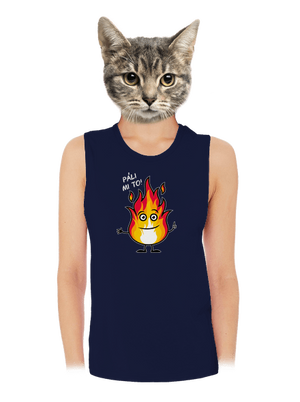 Páli mi to dámske tielko voľné Navy