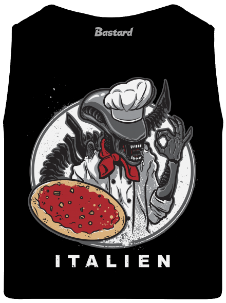 Italien pánske tielko Black